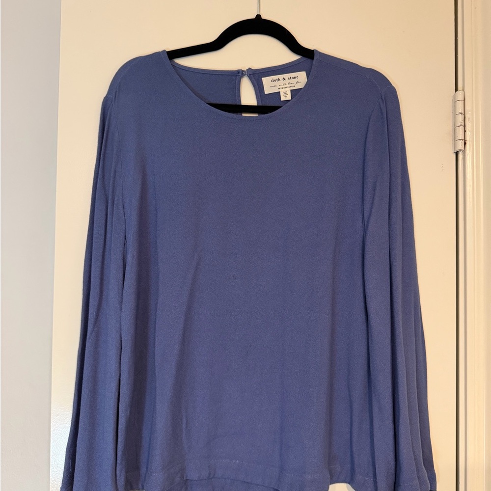Anthropologie Periwinkle Long Sleeve Blouse